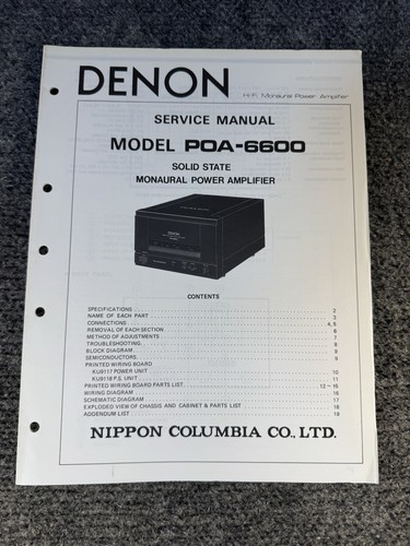 Denon poa 6600 solid - denon, state