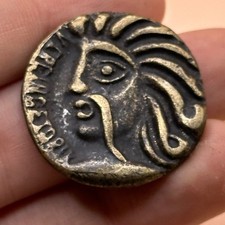 ANCIEN ROMAN GREEK OLD KING BRONZE COIN