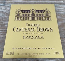Étiquette de Château Cantenac Brown NM - 75 cl