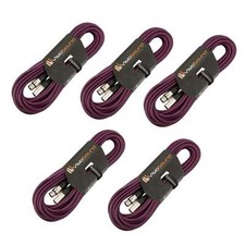 5 x 10m Câble Micro XLR mâle