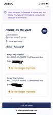 2 Places pelouse or Ninho Stade de France 2 mai 2025