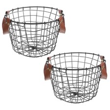 2 Pcs Porte Buche Metal Panier