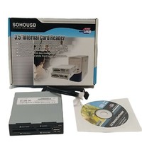 Sohousb Lecteur De Carte Interne 3,5". - 16 en 1 - hi-speed USB noir  neuf