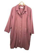 Christian Michel Manteau Oversize Femme L/XL Rose Poches Manches Longues