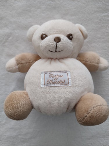 Doudou ours boule beige - doudou,