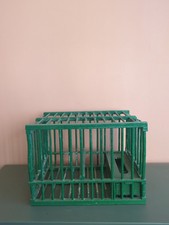 Cage oiseau bois vintage