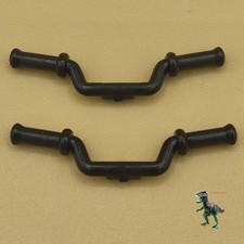 X2 Playmobil 3062 3078 3090 3302 3303 3332 3343 moto guidon de moto noir 