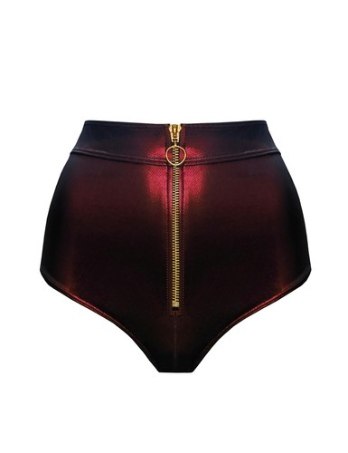Slip zippé avant - slip, haute