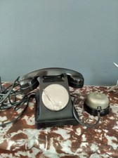 Téléphone PTT 1961 Ericsson 330-1 Cadran clapet Ecouteur Sonnerie Vintage Indus