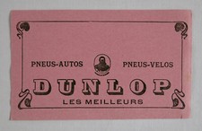 DUNLOP, ancien buvard dunlop