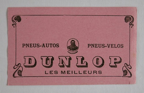 Dunlop ancien buvard - ancien,