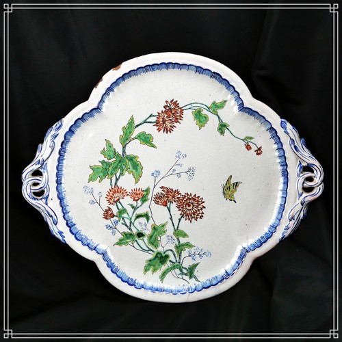 Rare plateau faience - faience, de