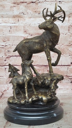 Sculpture bronze un cerf - sculpture,