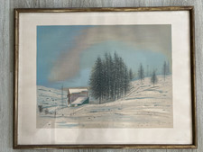 Grand lithographie estampe - grand,