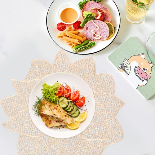 Reusable pvc flower placemat - flower,