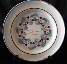 ANCIENNE ASSIETTE PARLANTE DE
