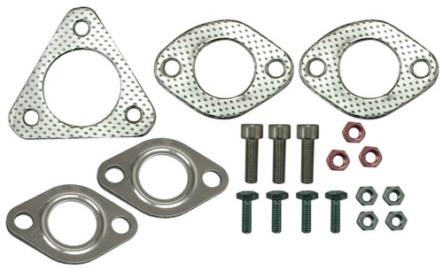 Steel header muffler install - header/muffler,