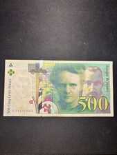 Billet de 500 francs Pierre et Marie CURIE 1994 FRANCE  G023380665 TB