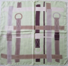 LANCEL   foulard 100% soie  en TBEG vintage  86 X 89 cm