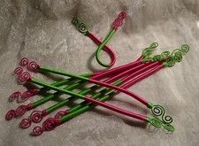 DéCO TABLE PASSEMENTERIE Marocaine  4  - 8 RONDS SERVIETTE Vert Pomme/Rose NEUFS