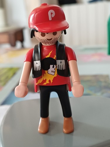 Playmobil pilote moto geobra - playmobil,