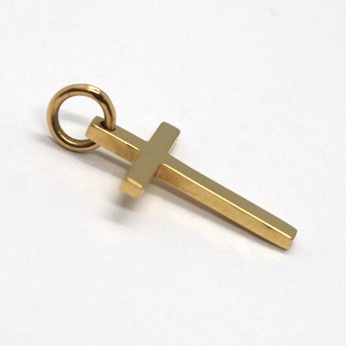Pendentif croix jaune - croix, or