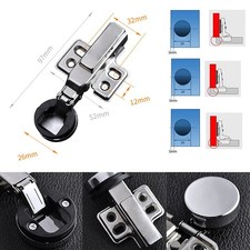 Métal Verre Plastique Charnière Mini Armoire Placard Cuisine Mini Rond Tête