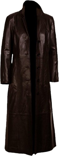 Manteau trench cuir - manteau, en