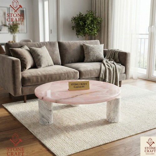 Table ronde onyx rose - rose,