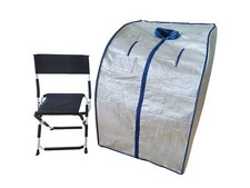 Turmalinsauna, Portable Sauna Infrarouge Avec Ferninfrarotstrahlung, Argent, Vfg