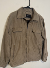 London Fog Mens Small Tan Zip