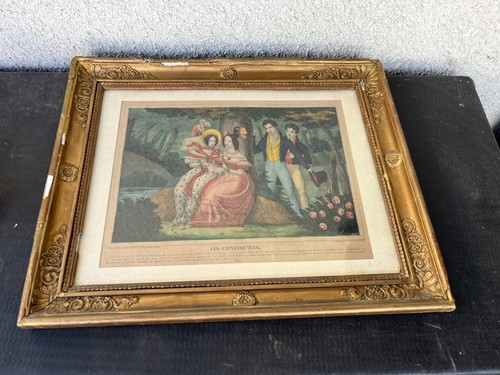 Tableau lithographie couleur