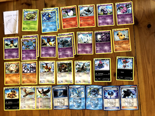 Lot cartes pokémon noir - x,