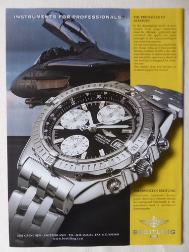 2001 pub montre breitling - pub,