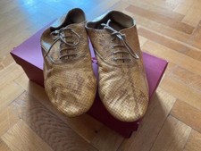 Derbies Zizi Repetto serpent cuir beige taille 37 1/2 lacées très bon état