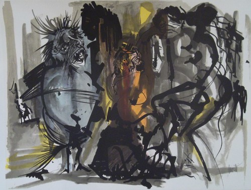 Raymond moretti lithographie - moretti,