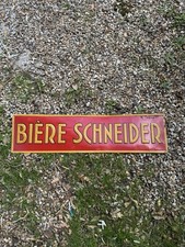 Plaque Bière Schneider Tôle