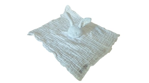 Doudou lapin lange - , plat