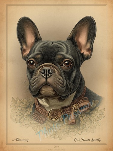Photo bouledogue français - a4,