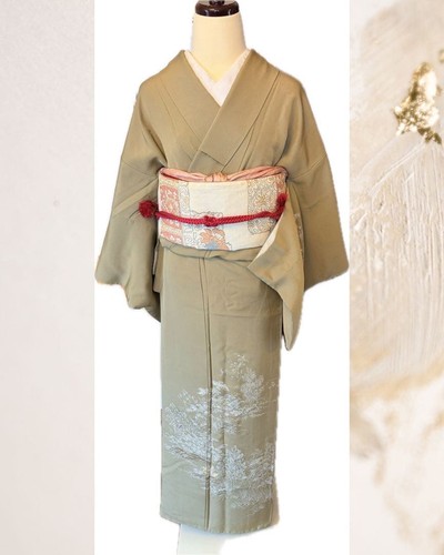 Kimono japonais wakakusa - kimono,