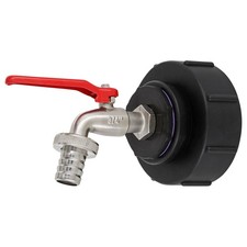 Adaptateur IBC S100x8 filetage grossier - vanne à bille 3/4" vanne de sortie réservoir eau de pluie