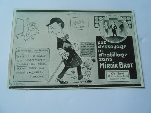 1911 original print pub - pub, miroir