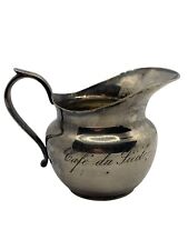 Pot A Lait Thé Café Métal Argenté Café Du Siècle BOYRON LYON ancien France Table