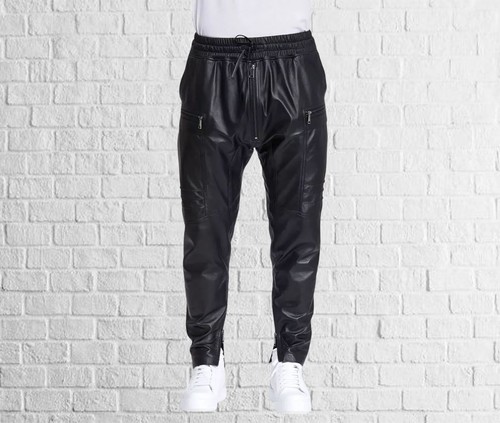 Pantalons jogger cuir - pantalons,