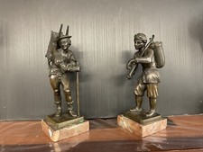 Paire statuettes bronze les - bronze, «les