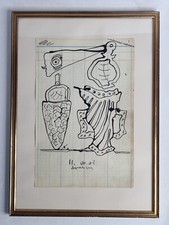 Dessin original signé de Jean-Marc Scanreigh – Techniques mixtes 52 x 38 cm