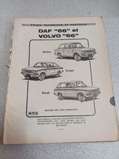 Rta Revue Technique Auto Rta Daf Volvo 66 berline coupé break 1100/1300 marathon