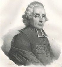 Grévedon Henri Edgeworth de Firmont Louis XVI Lithographie Folio originale XIXe