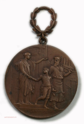 Médaille labore - (fr1), ex.