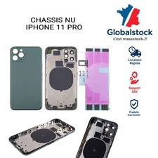 CHASSIS ARRIERE NU POUR IPHONE 11 PRO NOIR BLANC OR GRIS VERT